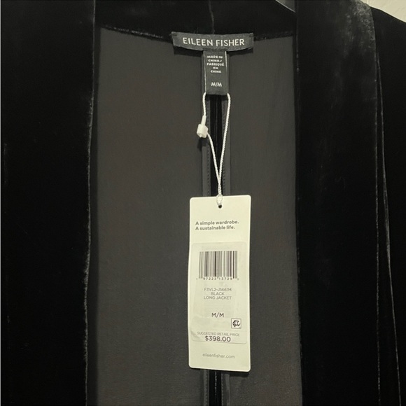 NWT Eileen Fisher
Velvet Long Jacket - Picture 7 of 8